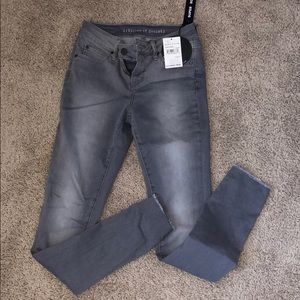 Gray skinny jeans